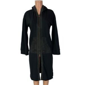 Young fabulous and broke Black Hooded Zip-Up sweatshirt